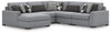 Seccional Bealton de 5 piezas con chaise longue