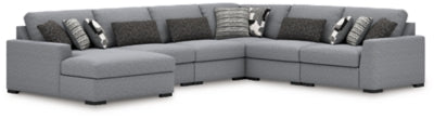 Seccional Bealton de 6 piezas con chaise longue