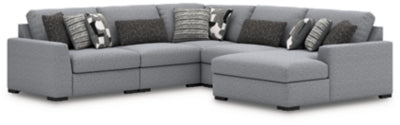 Seccional Bealton de 5 piezas con chaise longue