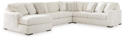 Seccional Chessington de 4 piezas con chaise longue - Marfil