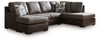Seccional cama de 2 piezas con chaise longue Baltic-Park