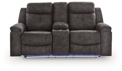 Loveseat reclinable Brysonview con consola