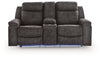 Loveseat reclinable Brysonview con consola