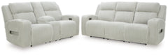 TwinBrooke Power Reclining Sofa and Loveseat