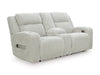 TwinBrooke Power Reclining Loveseat with Console