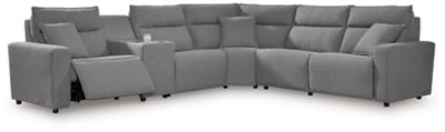 Seccional reclinable eléctrico ModMax II de 6 piezas