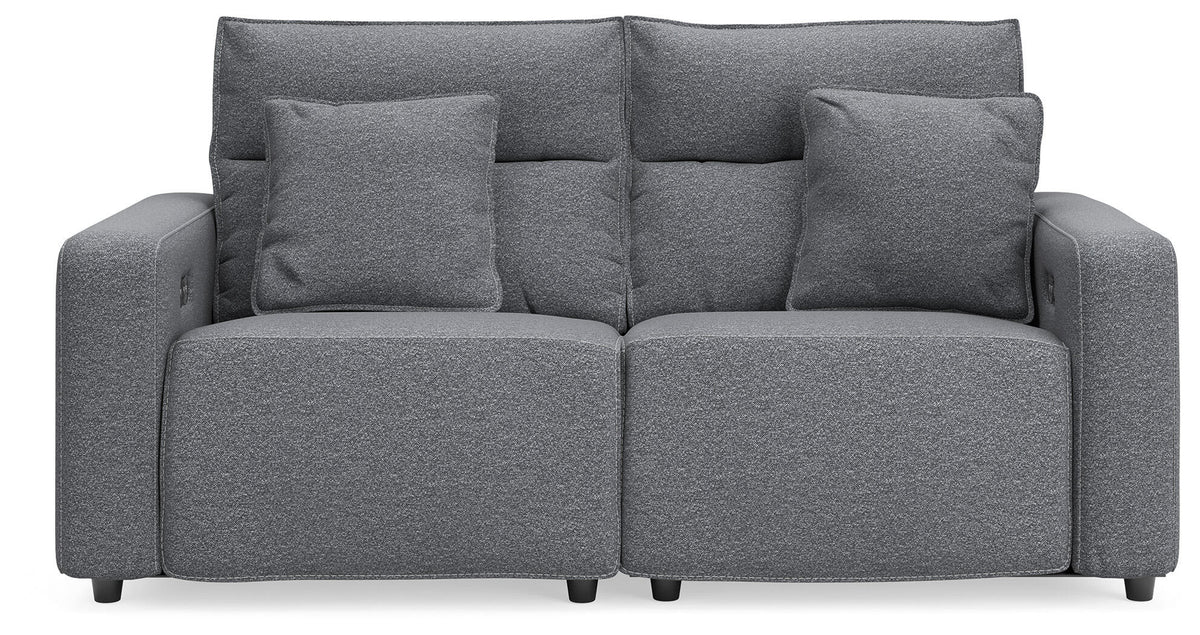 Loveseat reclinable de 2 piezas Modmax II - Sal y pimienta