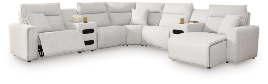 Modmax II 7-Piece Power Reclining Sectional with Chaise and Audio Consoles