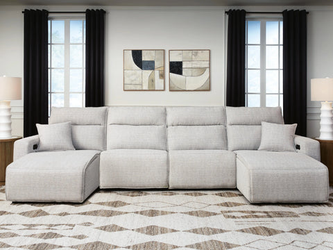 Seccional reclinable eléctrico Modmax II de 4 piezas con chaise longue