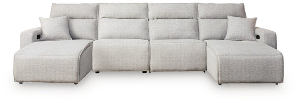 Seccional reclinable Modmax II de 4 piezas con chaise longue doble