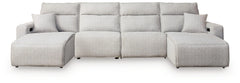 Seccional reclinable Modmax II de 4 piezas con chaise longue doble