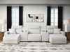Seccional reclinable eléctrico Modmax II de 5 piezas con chaise longue y consolas
