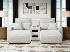 Seccional reclinable eléctrico Modmax II de 3 piezas con chaise longue y consola de audio
