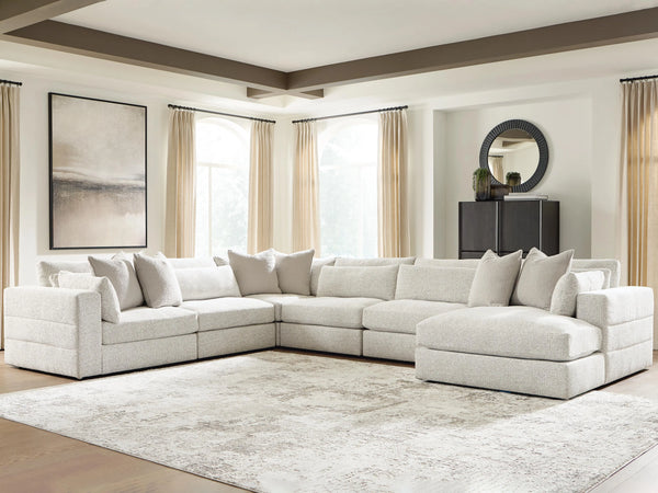 Seccional Stonecroft Manor de 6 piezas con chaise longue