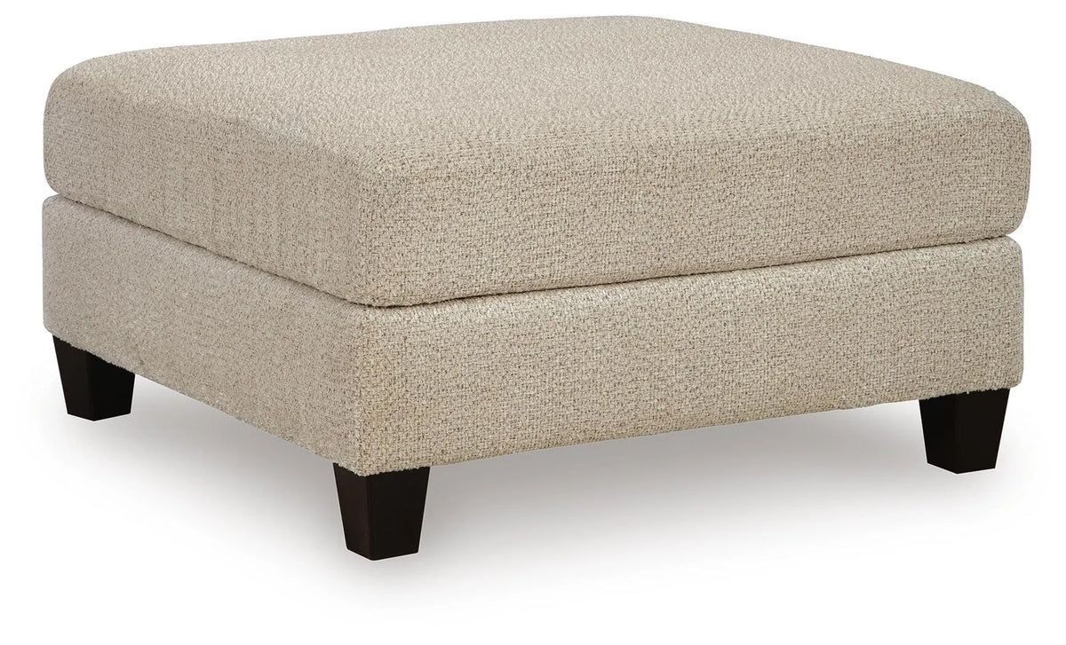 Steelwater Retreat Oversized Accent Ottoman - Latte
