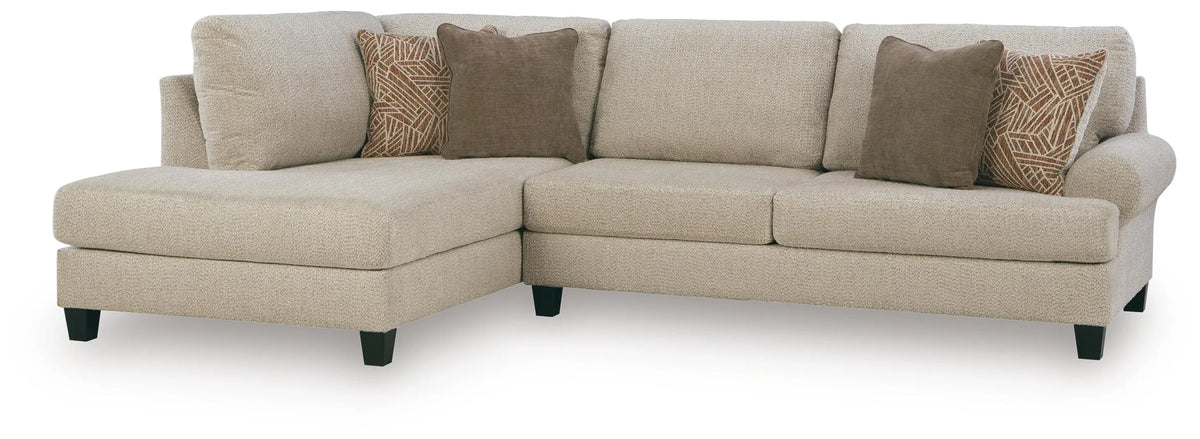 Steelwater Retreat 2-Piece Sectional with Chaise - Latte
