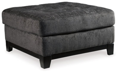 Reidshire Oversized Accent Ottoman - Steel