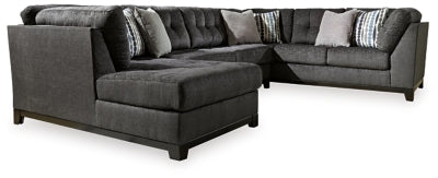 Reidshire 3-Piece Sectional with Chaise - Steel