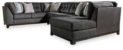 Seccional de 3 piezas con chaise longue Reidshire - Acero