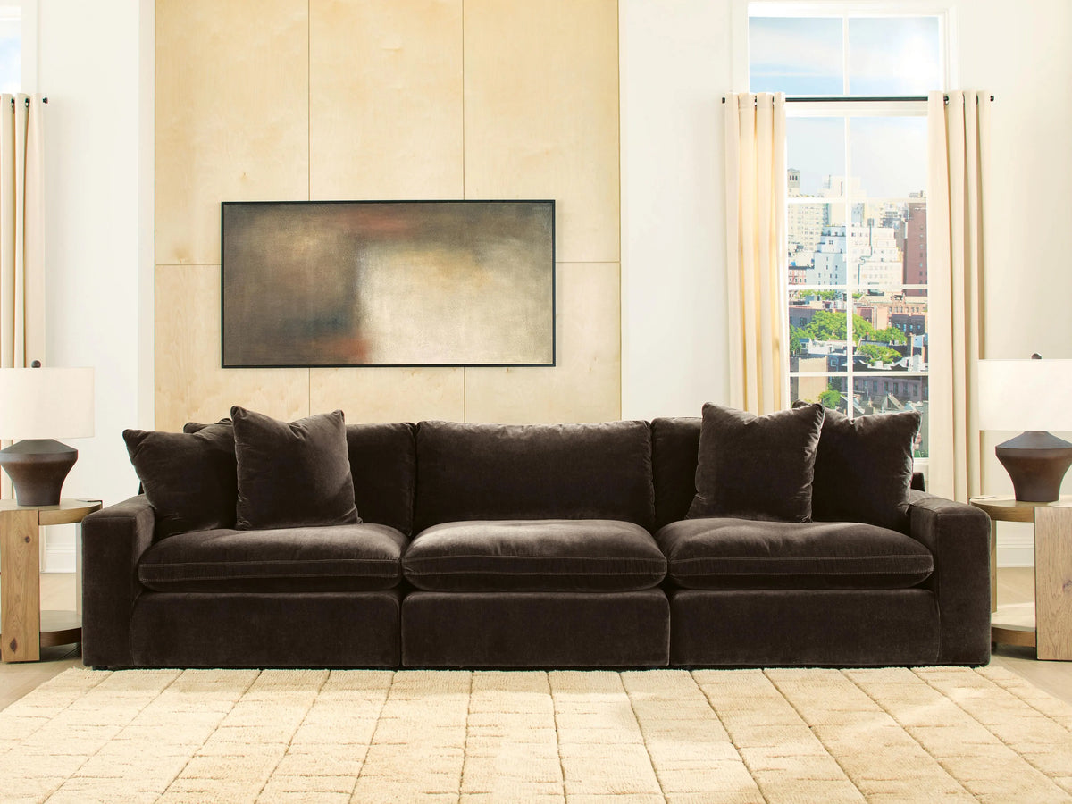 Maxton Heights 3-Piece Sectional Sofa - Bittersweet