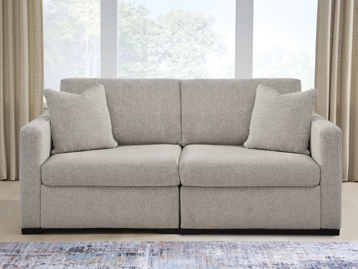 ModMax Luxe 2-Piece Sectional Loveseat - Flint