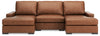 Seccional Calden de 3 piezas con chaise longue doble