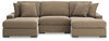 Calden 3-Piece Sectional with Double Chaise