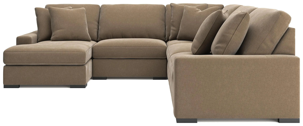 Seccional Calden de 5 piezas con chaise longue - Sable