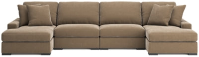 Calden 4-Piece Sectional with Double Chaise