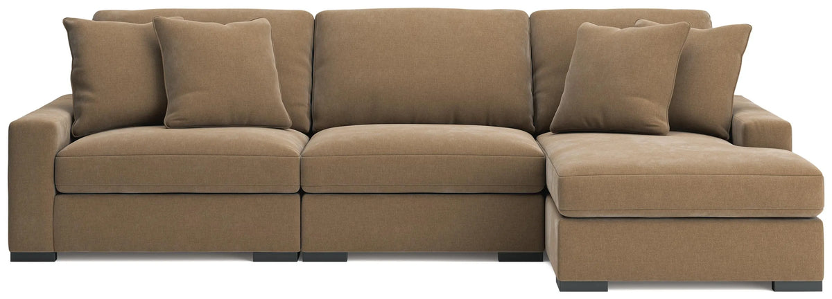 Calden 3-Piece Sectional with Chaise - Sable