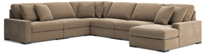 Seccional Calden de 6 piezas con chaise longue