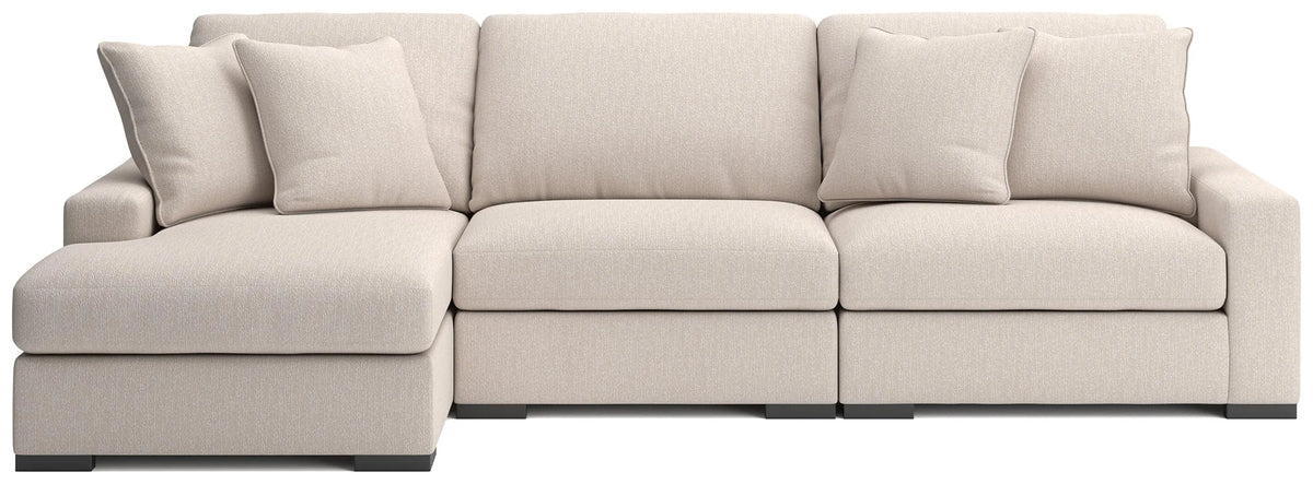 Calden 3-Piece Sectional with Chaise - Oyster