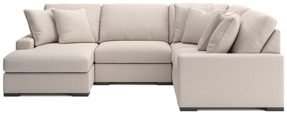 Calden 4-Piece Sectional with Chaise - Oyster