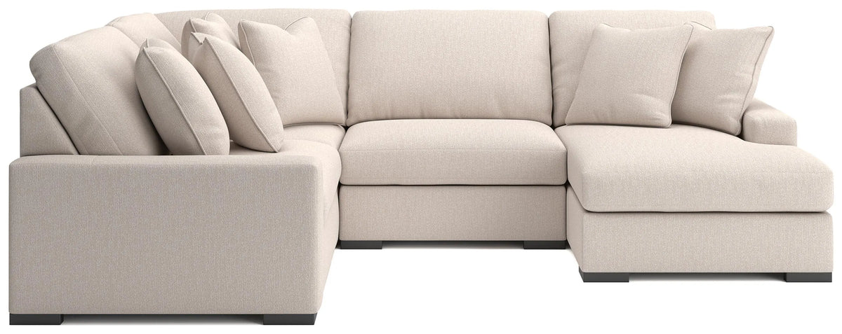 Calden 4-Piece Sectional with Chaise - Oyster