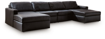 Seccional de 4 piezas con chaise longue doble ModMax II