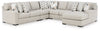 Seccional Laurelgrove de 5 piezas con chaise longue