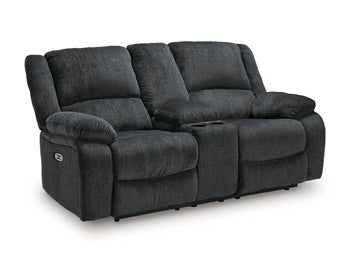 Draycoll Power Reclining Loveseat with Console