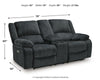 Draycoll Power Reclining Loveseat with Console