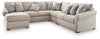 Seccional Bridgemont de 5 piezas con chaise longue