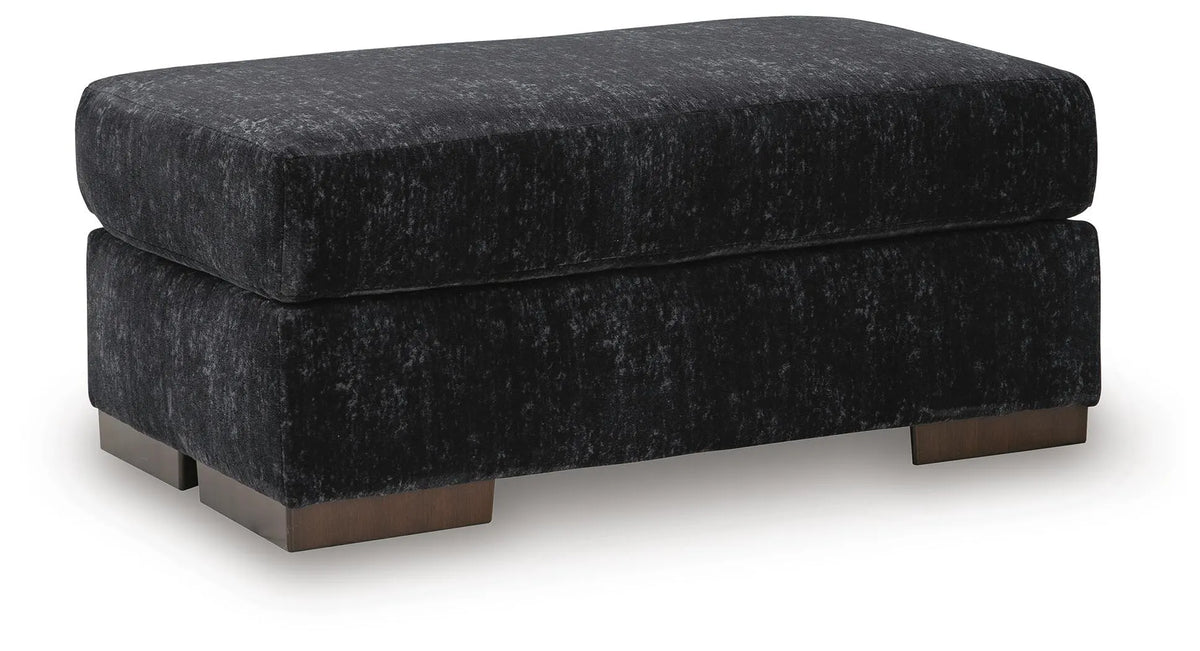 Whitmore Manor Ottoman - Black Pearl