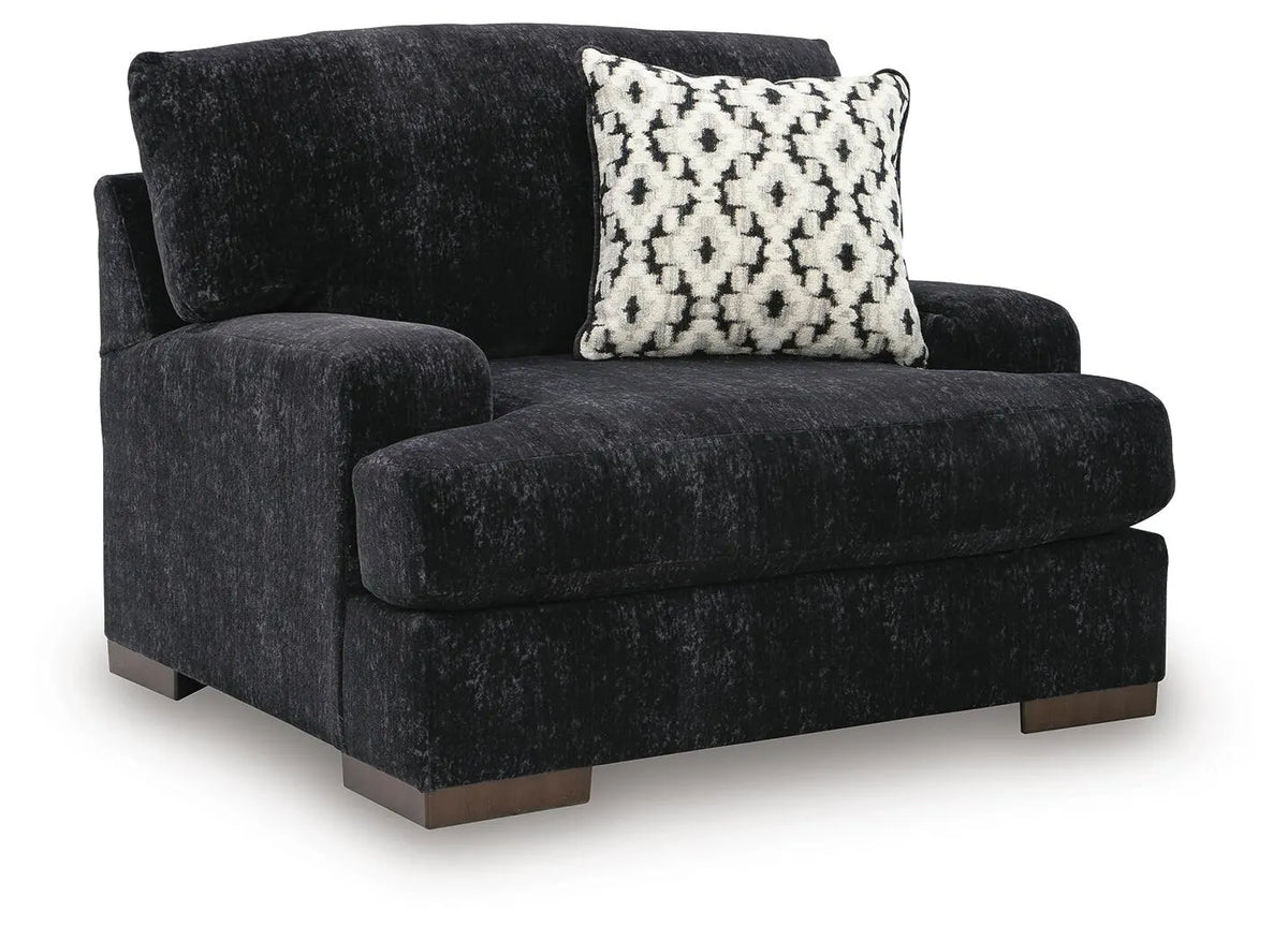Silla extragrande Whitmore Manor - Perla Negra