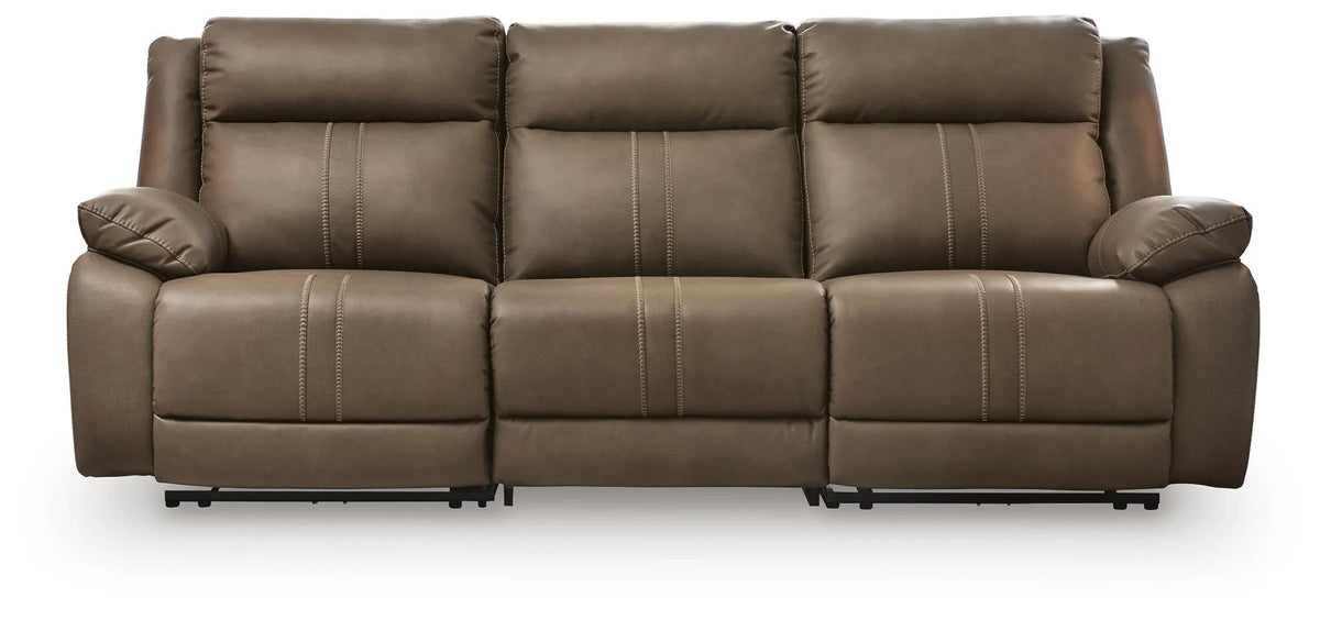 Max-Media 3-Piece Power Sectional Reclining Sofa - Biscotti