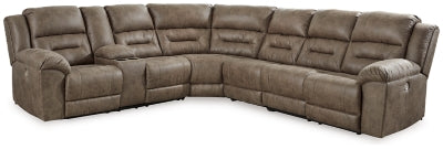 Ravenel 4-Piece Power Reclining Sectional - Fossil