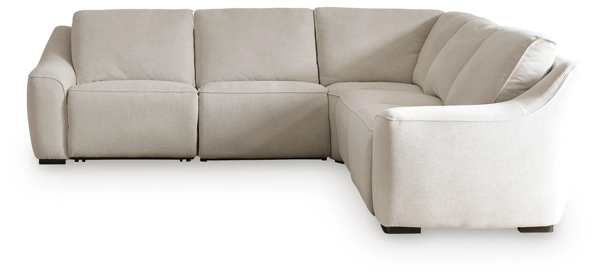 Lantham 5-Piece Power Reclining Sectional - Ivory