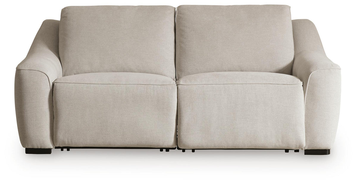Lantham 2-Piece Power Reclining Sectional Loveseat - Ivory