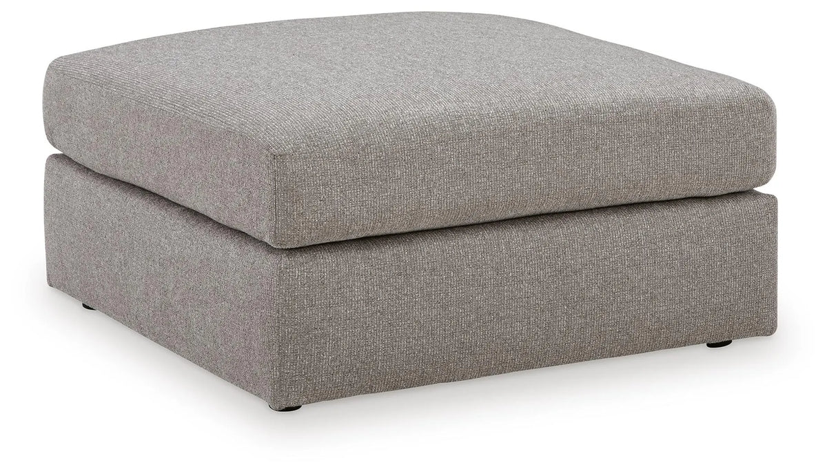 Lindon Oversized Accent Ottoman - Smoke