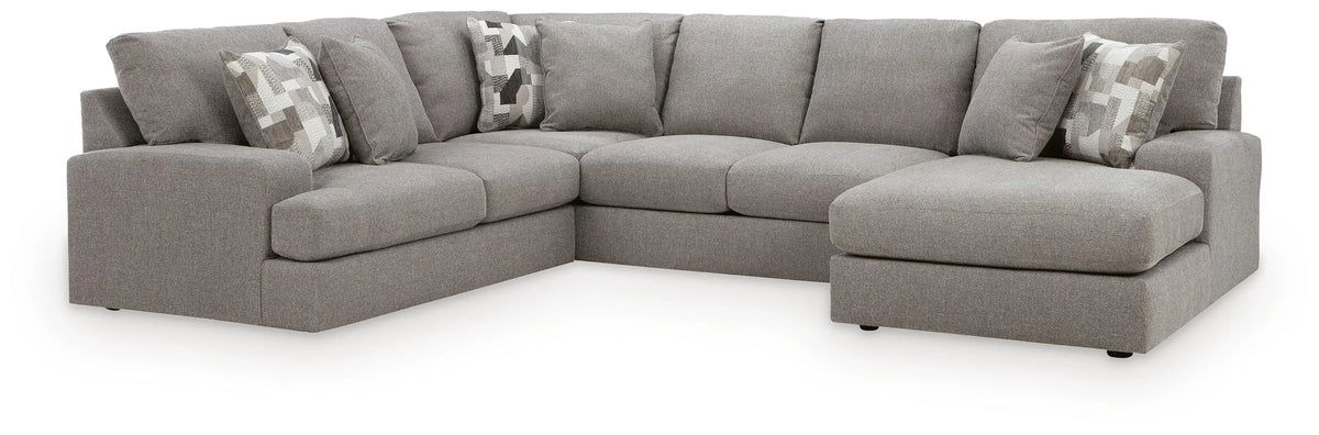 Lindon 3-Piece Sectional with Chaise - Smoke