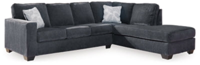 Altari 2-Piece Sleeper Sectional with Chaise - Slate