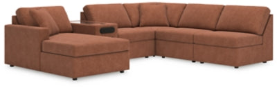 Seccional Modmax de 6 piezas con chaise longue