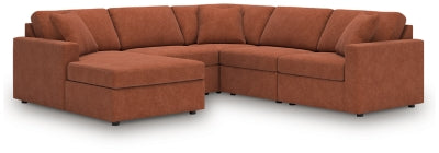 Seccional Modmax de 5 piezas con chaise longue